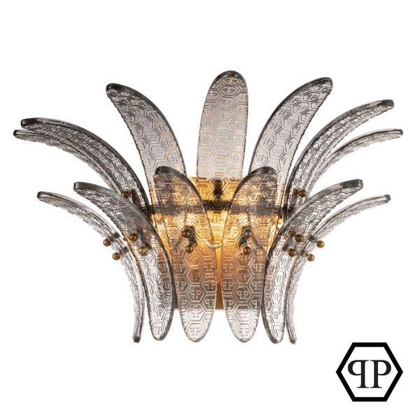 【EICHHOLTZ】デザイン照明ウォールライト「Bel Air」 2灯 グレー（W440×D250×H280mm)※同メーカー合計42万円以上で発注可