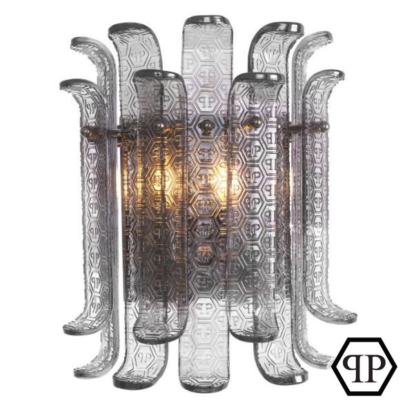 【EICHHOLTZ】デザイン照明ウォールライト「Rodeo Drive」2灯グレー（W270×D160×H350mm)※同メーカー合計42万円以上で発注可