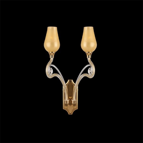 【イリスクリスタル】【CELINE】スペイン・クリスタルウォールシャンデリア 全6色 2灯(W250×H550mm)