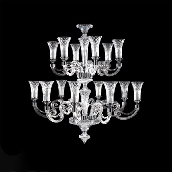 【イリスクリスタル】【VIANA CLEAR】スペイン・シャンデリア 5灯～14灯(W500mm~750mm)