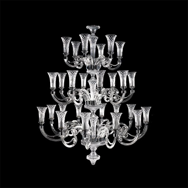 【イリスクリスタル】【VIANA CLEAR】スペイン・シャンデリア 26灯(W1100mm~H1200mm)