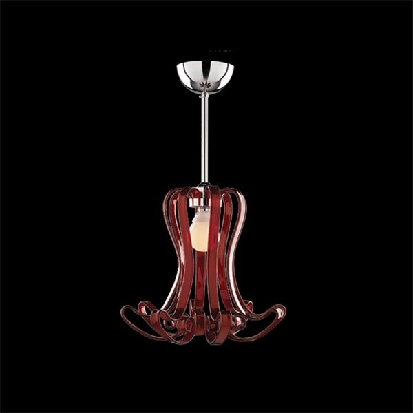 【イリスクリスタル】【KIEL】スペイン・クリスタルウォールシャンデリア1灯 レッド(W340～H500mm)