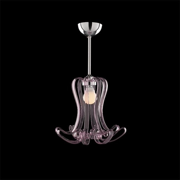 【イリスクリスタル】【KIEL】スペイン・クリスタルウォールシャンデリア1灯 パープル(W340～H500mm)