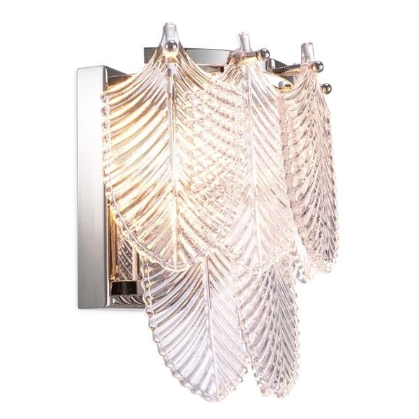 【EICHHOLTZ】デザイン照明ウォールライト「VERBIER」2灯 クリアガラス（W275×D170×H260mm)※同メーカー合計42万円以上で発注可