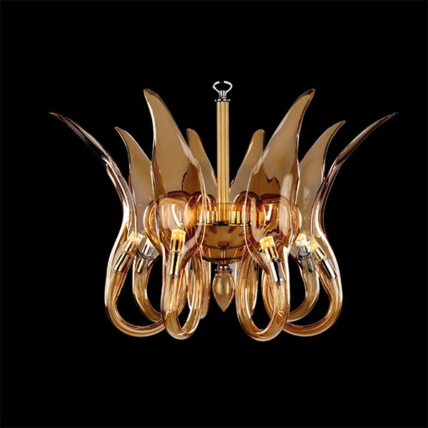 【イリスクリスタル】【AJAX】スペイン・シャンデリア 全4色 3灯～8灯(W590mm×H680mm)