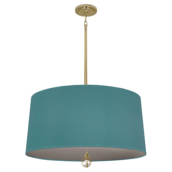 【ROBERT ABBEY】アメリカ・ペンダントライト「Williamsburg Custis Pendant」1灯グリーン／グレー（W648×H369mm）