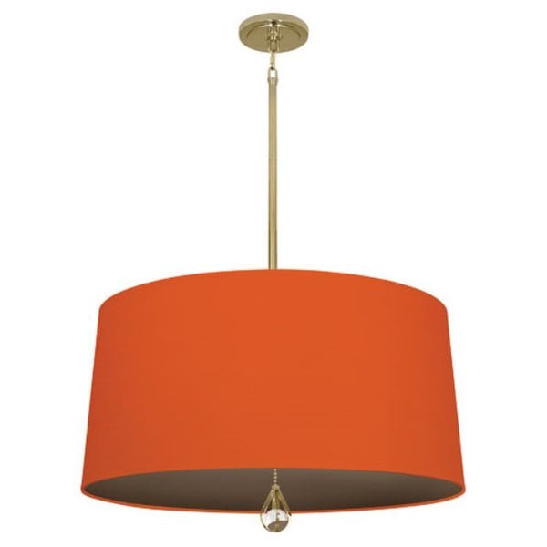 【ROBERT ABBEY】アメリカ・ペンダントライト「Williamsburg Custis Pendant」1灯オレンジ（W648×H369mm）