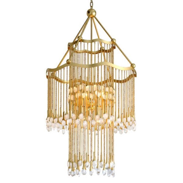 【CORBETT】アメリカ・デザインシャンデリアライト「Kiara」12灯(W762×H1397-3264mm)