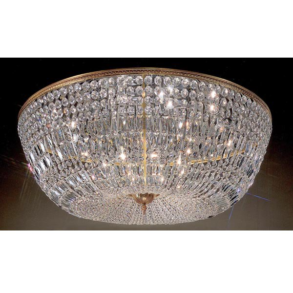 【CLT】アメリカ・シーリングシャンデリア『Crystal Baskets』20灯ブロンズ(W1210×H400mm)*