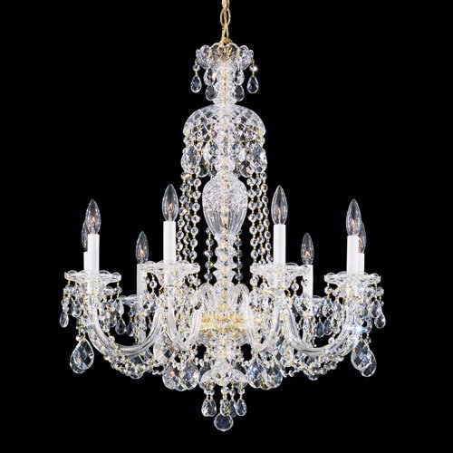 【SCHONBEK】アメリカ・クリスタルシャンデリア『STERLING』9灯(W690×H790mm)