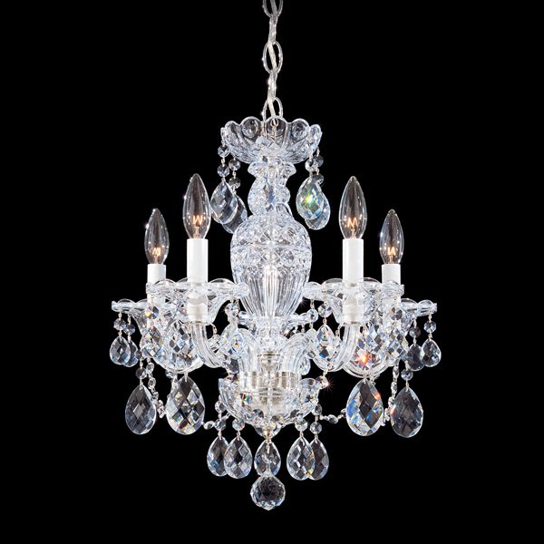 【SCHONBEK】アメリカ・クリスタルシャンデリア『STERLING』5灯(W410×H460mm)