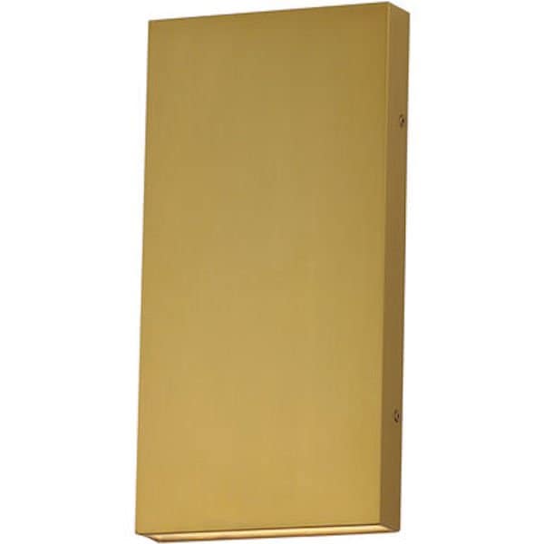 【ET2】アメリカ・LEDウォールライト「Brik」ゴールド（W178×D39×H356mm）