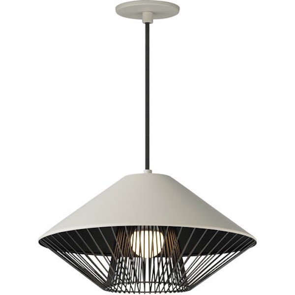 【ET2】アメリカ・ペンダントシーリングライト「Phoenix」1灯 グレー（W394×H210mm）