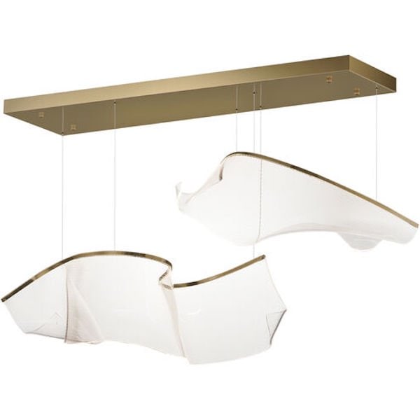 【ET2】アメリカ・シーリングペンダントライト「RINKLE」ゴールド（W1067×D407×H337-3379mm）