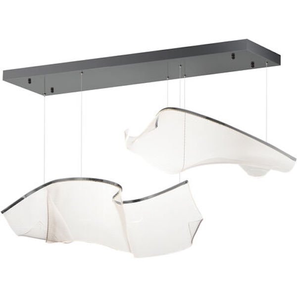 【ET2】アメリカ・シーリングペンダントライト「RINKLE」グレー（W1067×D407×H337-3379mm）