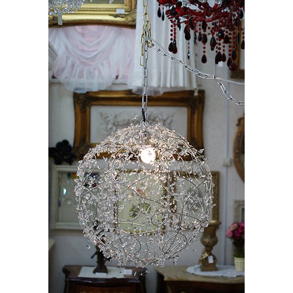 【ALABASTER】デザインクリスタルシャンデリア 1灯(φ500mm)