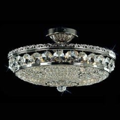 【Preciosa】最高級クリスタルシャンデリア 6灯(W425×H280mm)