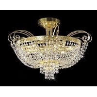 【Preciosa】最高級クリスタルシャンデリア 6灯(W550mm)