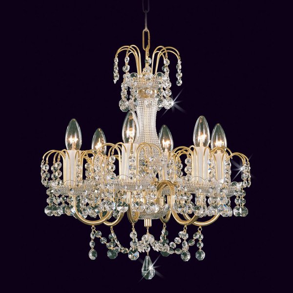 Preciosa】最高級クリスタルシャンデリア 6灯(W500×H500mm) | EL JEWEL 