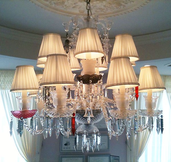 バカラ調シェードシャンデリア 14灯(W800×H650mm)