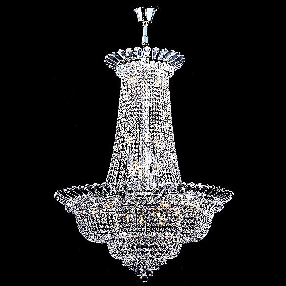 大型クリスタルエンパイア型シャンデリア 36灯(W1000×H1500mm)