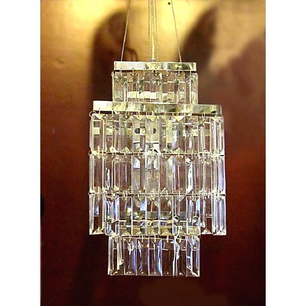 【ALABASTER】ミニクリスタルシャンデリア 2灯 クローム(φ220×H380mm)