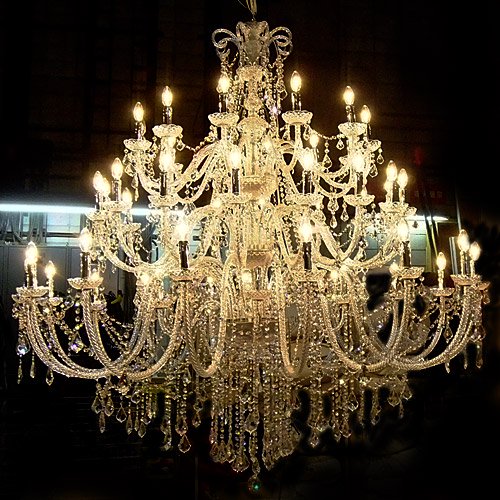 【在庫有！】 【LA LUCE】クリスタルシャンデリア 48灯（φ1750×H1700mm）