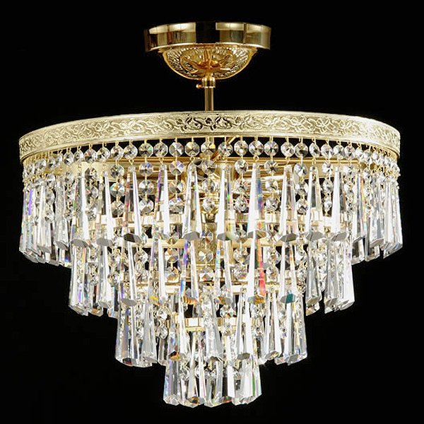 【JOSEF WRANOVSKY】チェコクリスタルシーリングシャンデリア 6灯(W400×H350mm)