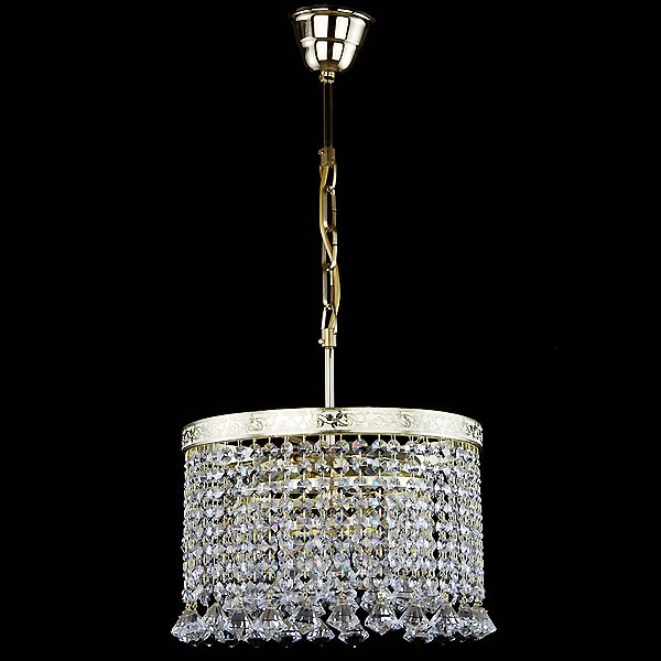 【JOSEF WRANOVSKY】チェコクリスタルシャンデリア 3灯(W300×H200mm)