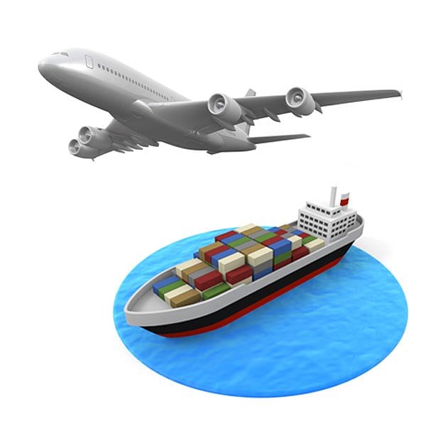 海外送料／エアーorコンテナ（通関手数料・国内倉庫まで含む）