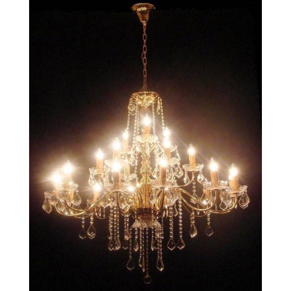 クリスタルシャンデリア 21灯 ゴールド(φ1050mm×H1000mm) | EL JEWEL