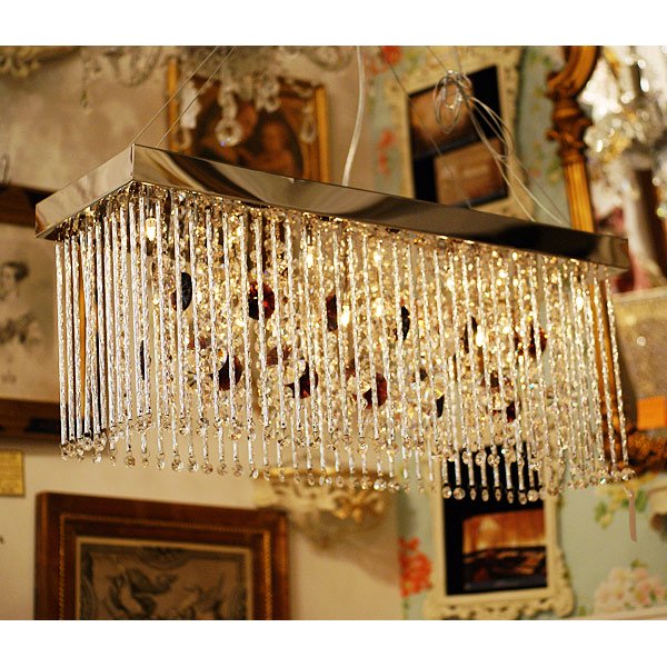 <B>【1台在庫有！】【SUPRA】</B> デザインクリスタルシャンデリア 11灯(W650×D250×H300mm)