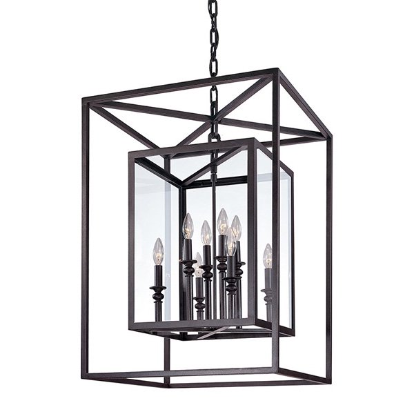 【TROY】アメリカ・ デザインシェードシャンデリア 8灯「Morgan」(W535×H790mm)