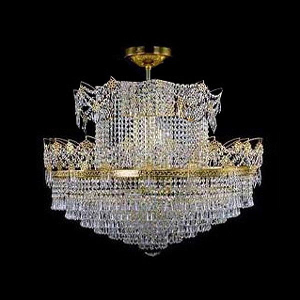 【LA LUCE】アスフールクリスタルシャンデリア 20灯(φ1100×H900mm)