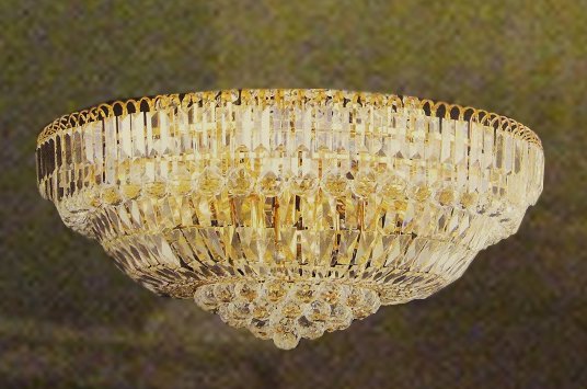 クリスタルシーリングシャンデリア ゴールドorクローム(W1000×H480mm)