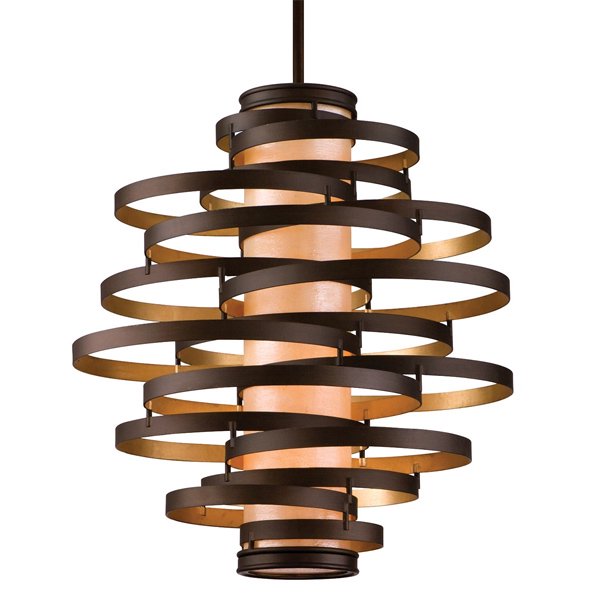 【CORBETT】アメリカ・デザインシャンデリア「Vertigo」4灯 ブロンズ色(W760×H810mm)