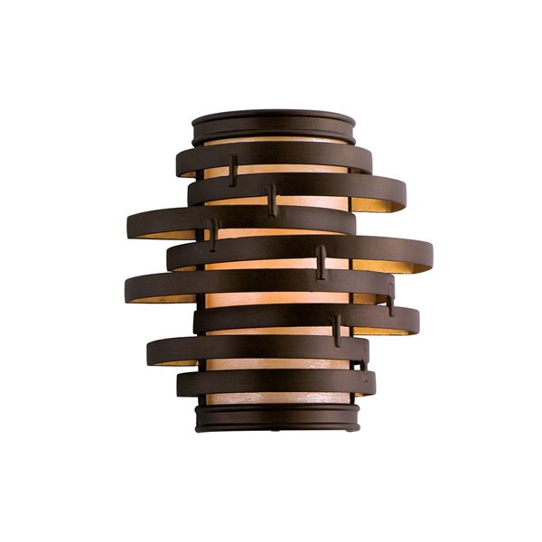 【CORBETT】アメリカ・デザイン照明ブラケット「VERTIGO」1灯 ブロンズ色（W248×D127×H254mm）
