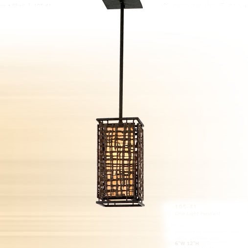 【CORBETT】アメリカ・ペンダントシャンデリア「Shoji」1灯 ATブロンズ(W160×H310mm)