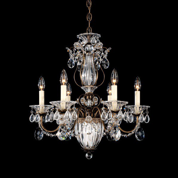 【SCHONBEK】アメリカ・クリスタルシャンデリア『BAGATELLE』7灯(W530×H570mm)