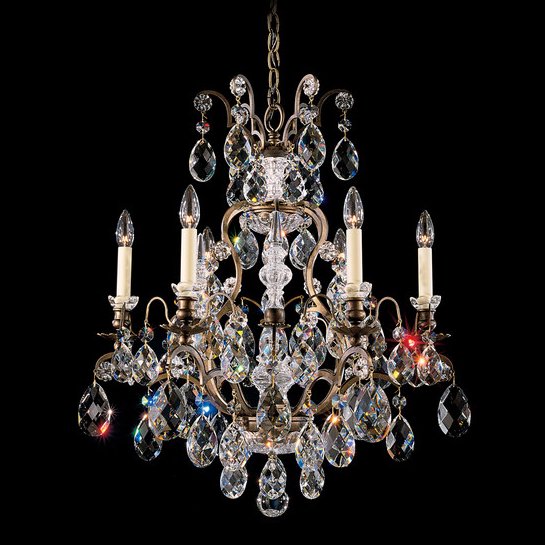 【SCHONBEK】アメリカ・クリスタルシャンデリア『RENAISSANCE』7灯(W600×H690mm)