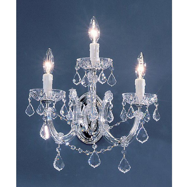 【在庫有！】【CLT】アメリカ・クリスタルブラケット『RIALTO』3灯 クローム(W310×D210×H380mm)*