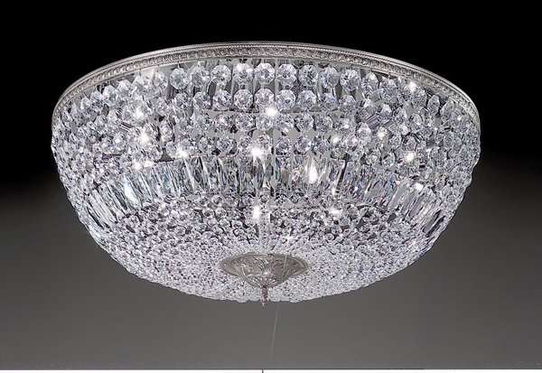 【CLT】アメリカ・シーリングシャンデリア『Crystal Baskets』10灯 クローム(W760×H300mm)*
