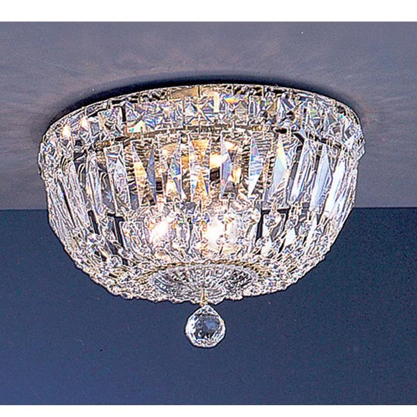 【CLT】アメリカ・クリスタルシーリングシャンデリア『Empress』3灯 ゴールド(W250×H180mm)*