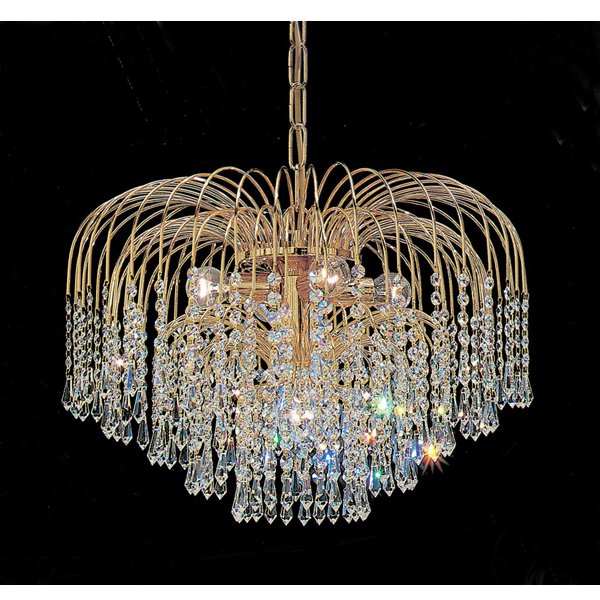 【CLT】アメリカ・デザインクリスタルシャンデリア『Sprays』4灯 ゴールド(W510×H360mm)*