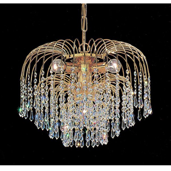 【CLT】アメリカ・デザインクリスタルシャンデリア『Sprays』4灯 ゴールド(W410×H330mm)*