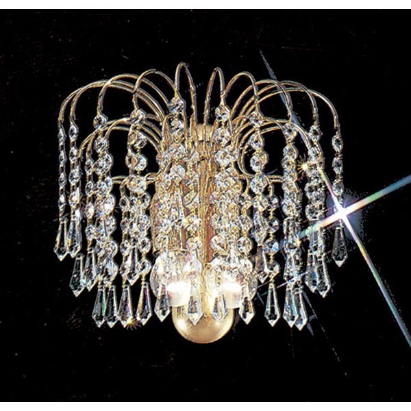 【CLT】アメリカ・クリスタルブラケット『Sprays』2灯 ゴールド(W280×D130×H230mm)*