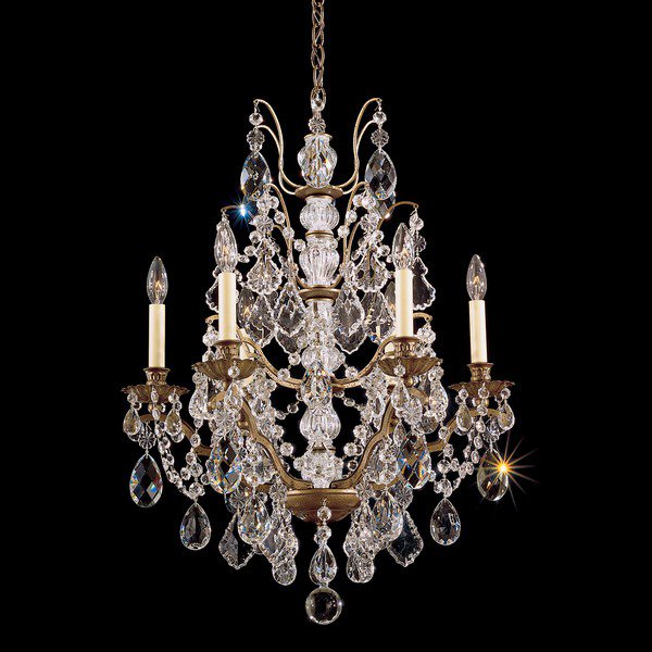 【SCHONBEK】アメリカ・クリスタルシャンデリア『BORDEAUX』6灯(W560×H740mm)