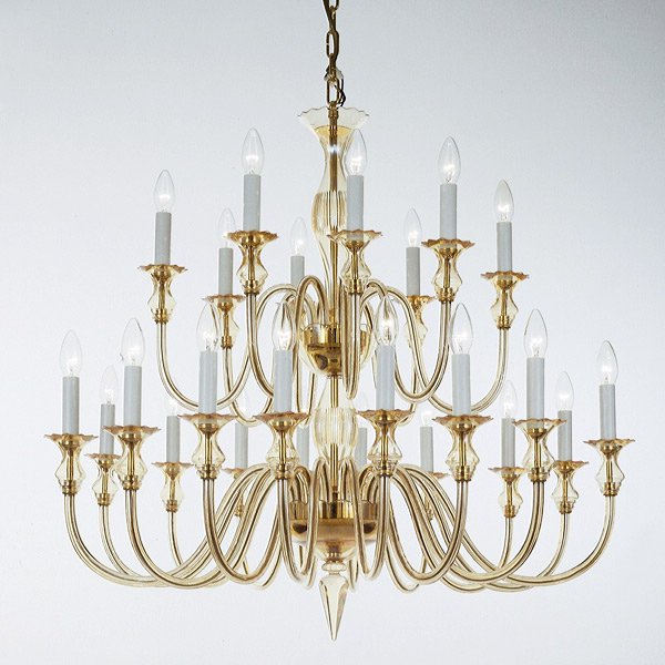 【DeMajo】 イタリア製 デザイン・ヴェネチアンシャンデリア　24灯 （W1000×H800mm)