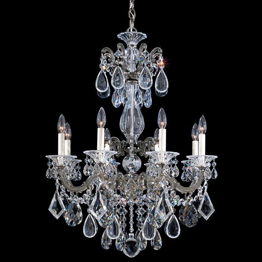 【SCHONBEK】アメリカ・クリスタルシャンデリア『LA SCALA』8灯(W640×H860mm)