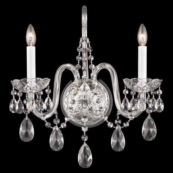 【SCHONBEK】アメリカ・クリスタルブラケット『ARLINGTON』2灯(W370×D150×H410mm)